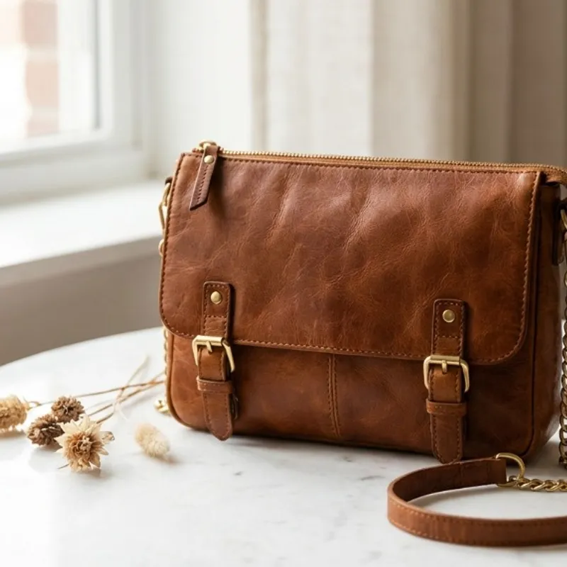 Leather Cross Body Purse